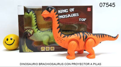 Imagen de DINOSAURIO BRACHIOSAURUS CON PROYECTOR A PILAS 6.25